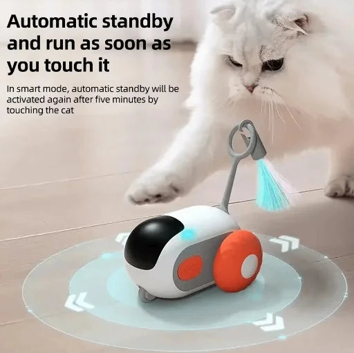 Voiture Jouet Interactif pour Chat avec, automatique + télécommande